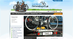 Desktop Screenshot of goedkopefietsendragers.nl